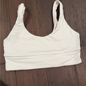 Women's White Sports Bra Reversible Align Bra Lulu Lemon